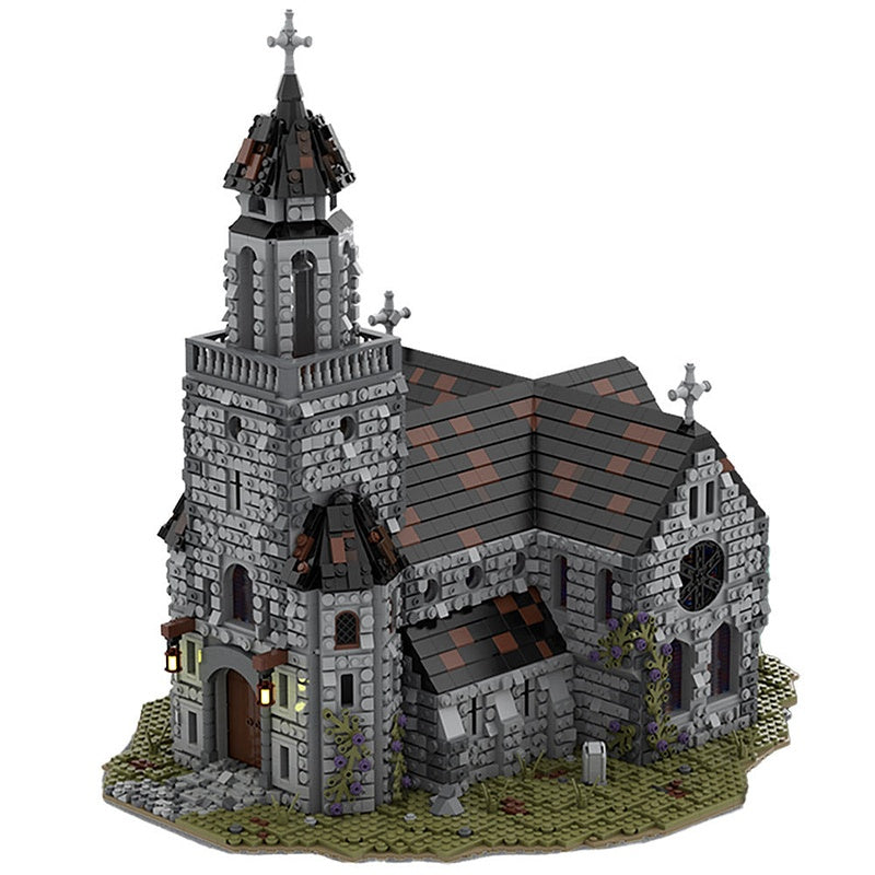 Medieval Cathedral MOC Building Kit | Historic Architecture Model - 2