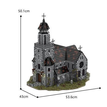 Medieval Cathedral MOC Building Kit | Historic Architecture Model - 7