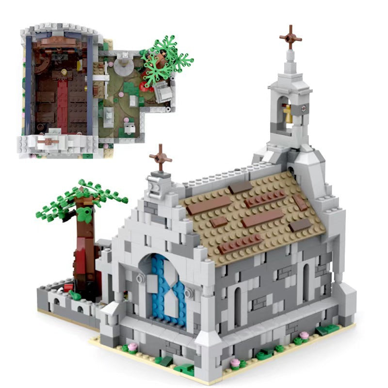 medieval chapel building set | moc-155491 - 5