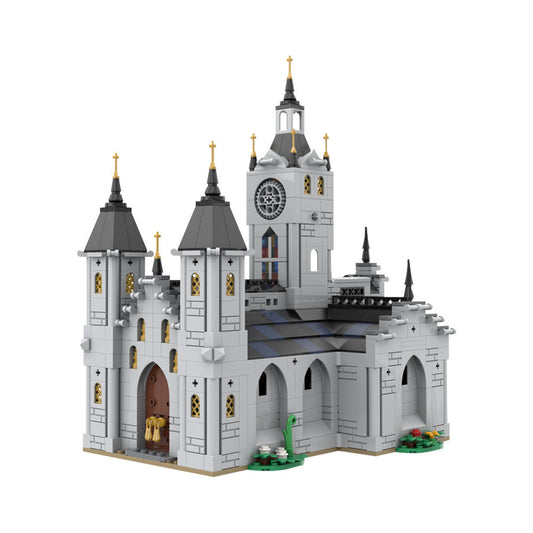 Medieval Church Building Kit | 1445 PCS | LEGO-Compatible MOC - 1