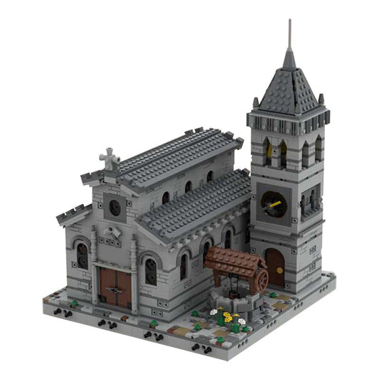 Medieval Church Building Kit | LEGO-Compatible MOC - 1