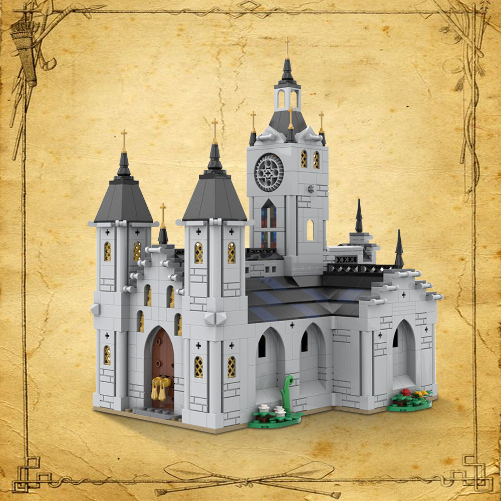 medieval church building set | moc-192638 - 1