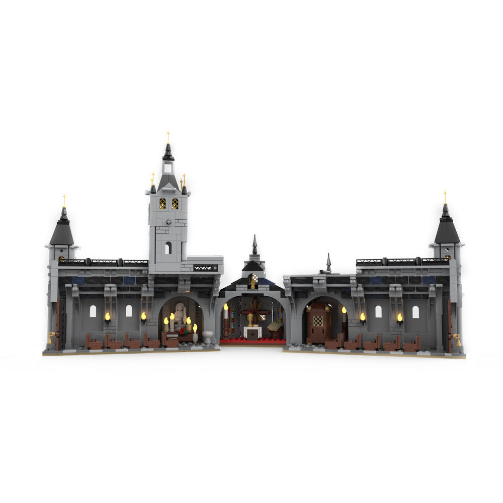 medieval church building set | moc-192638 - 3