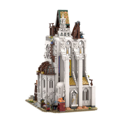 Medieval Construction Site MOC Building Kit | Historic Builder Scene - 4