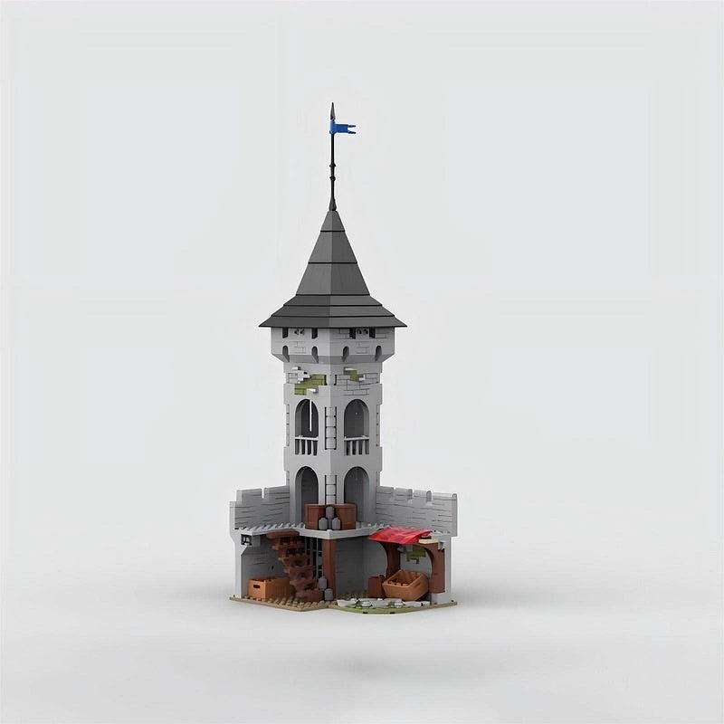 Medieval Dark Eagle Knight Castle MOC Building Kit - 3