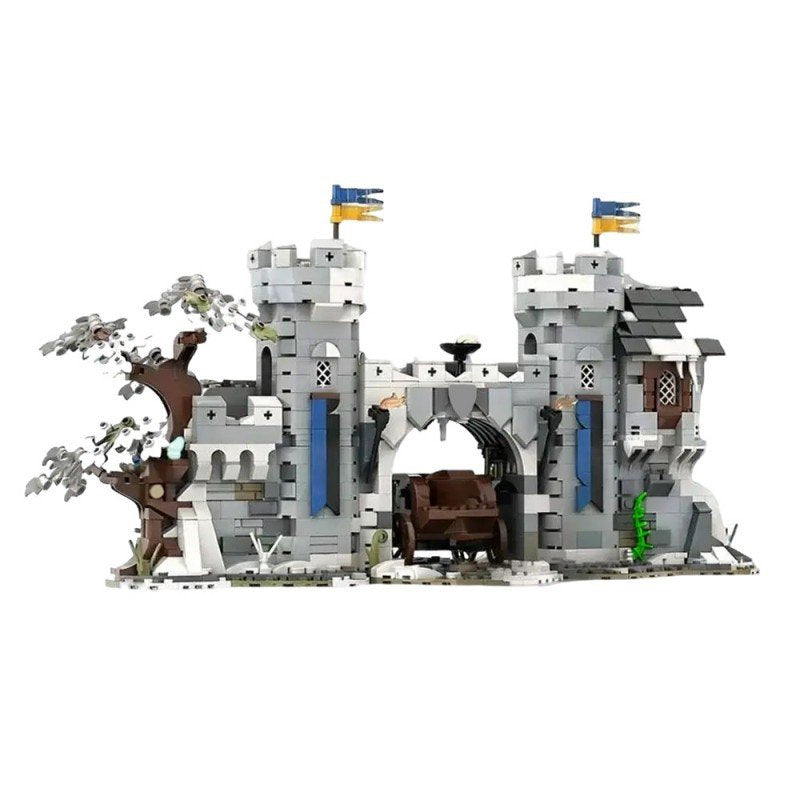 Medieval Falcon Fortress Gate Building Kit | Compatible MOC - 1