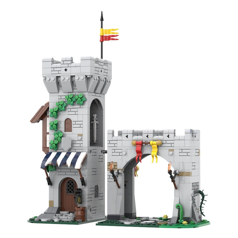 Medieval Fortified Town Gate MOC Building Kit - 4