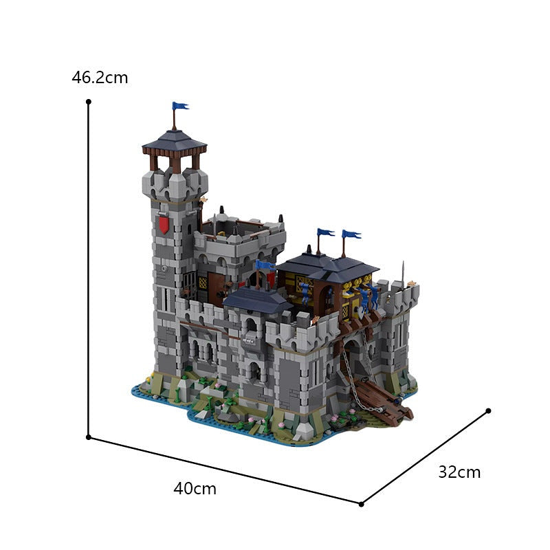 Medieval Fortress MOC Building Kit | 3028 PCS Historic Castle Architecture - 3