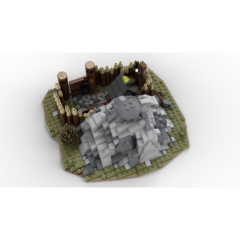 Medieval Gold Mine MOC Building Kit | Fantasy Mining Architecture Model - 3