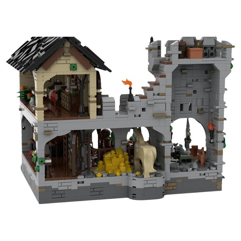 Medieval Harbor Watchtower & Tavern MOC Building Kit - 2