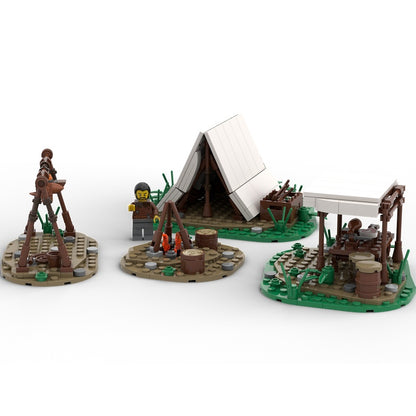 Medieval Hunter Camp MOC Wilderness Outpost Building Kit - 4