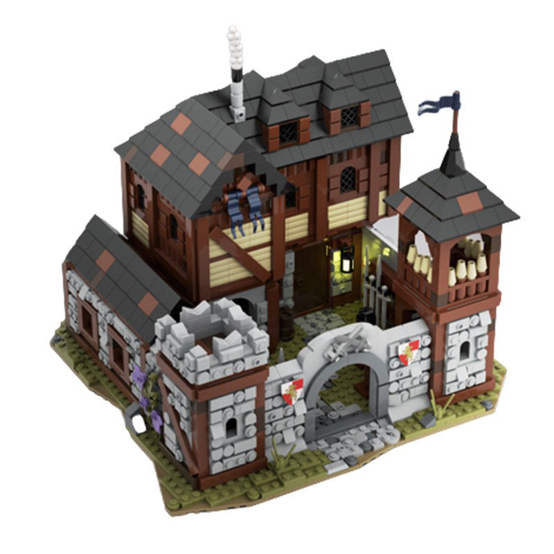 medieval infantry barracks building set | moc-110112 - 4