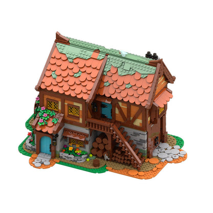 Medieval Joiner's Workshop Building Kit | LEGO-Compatible MOC - 3