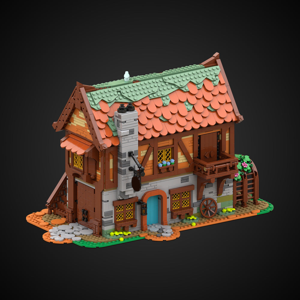 Medieval Joiner's Workshop Building Kit | LEGO-Compatible MOC - 5