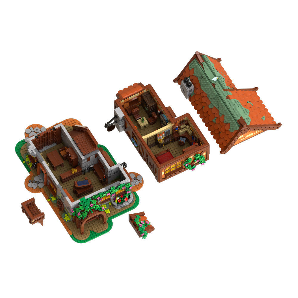 Medieval Joiner's Workshop Building Kit | LEGO-Compatible MOC - 7