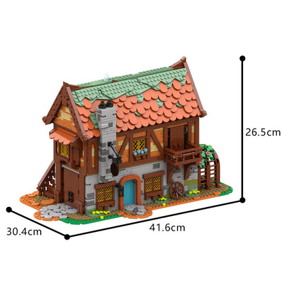 Medieval Joiner's Workshop Building Kit | LEGO-Compatible MOC - 8
