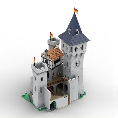 Medieval Keep & Courtyard MOC Castle Architecture Building Kit - 1