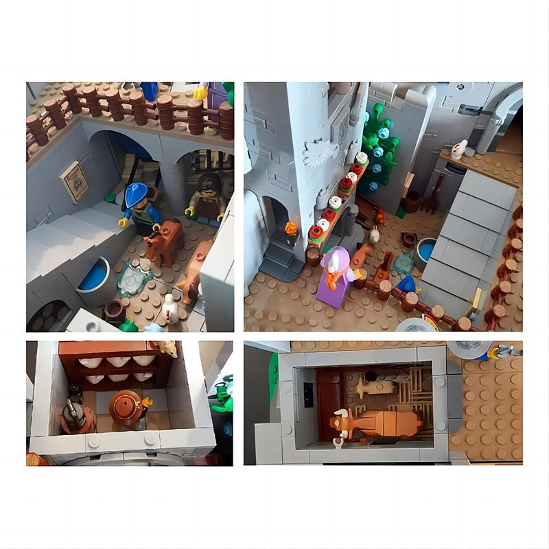 Medieval Keep & Courtyard MOC Castle Architecture Building Kit - 3