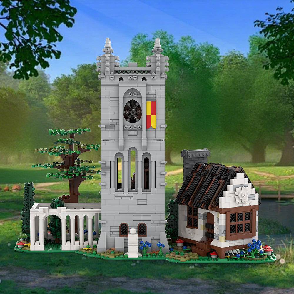 medieval library building set |  compatible - 2
