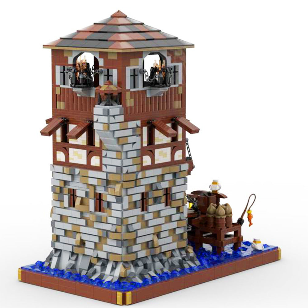 medieval lighthouse building set | moc-126224 - 2