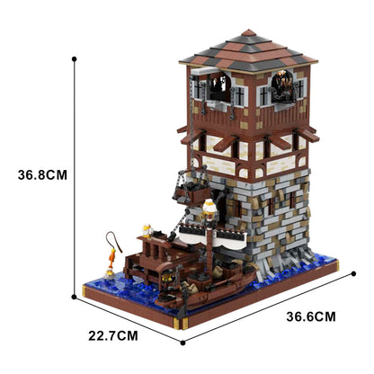 medieval lighthouse building set | moc-126224 - 4