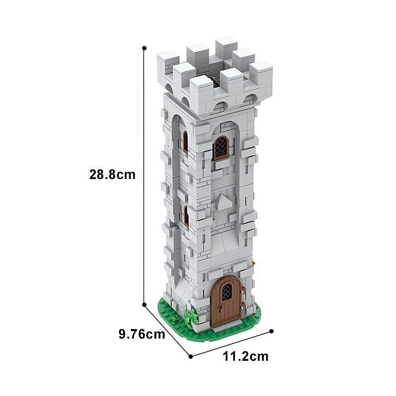 Medieval Lion Knight Watch Tower MOC Building Kit | Castle Architecture - 4