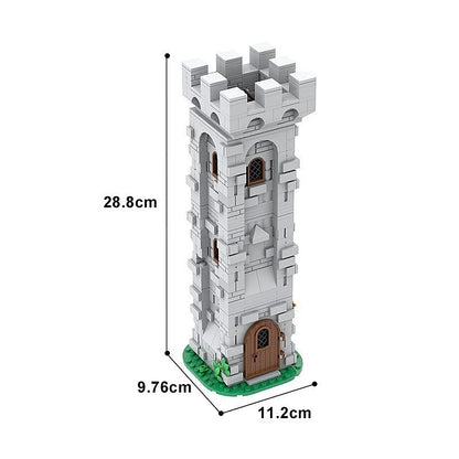 Medieval Lion Knight Watch Tower MOC Building Kit | Castle Architecture - 4
