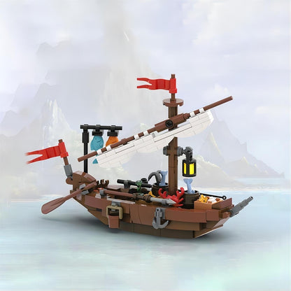 Medieval Little Fishing Boat MOC Building Kit - 2