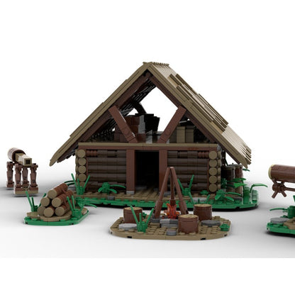 Medieval Logging Camp Building Kit | LEGO-Compatible MOC - 4