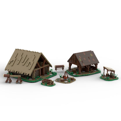 Medieval Logging Camp Building Kit | MOC-172314 - 1