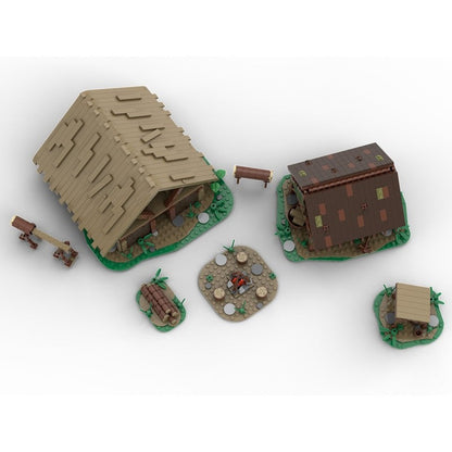 Medieval Logging Camp MOC Building Kit | Woodland Village Architecture - 3
