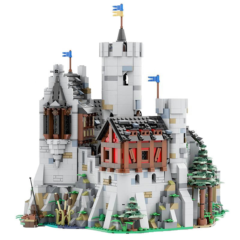 Medieval Lowenstein Castle MOC Building Kit | Fortress Architecture Model - 1
