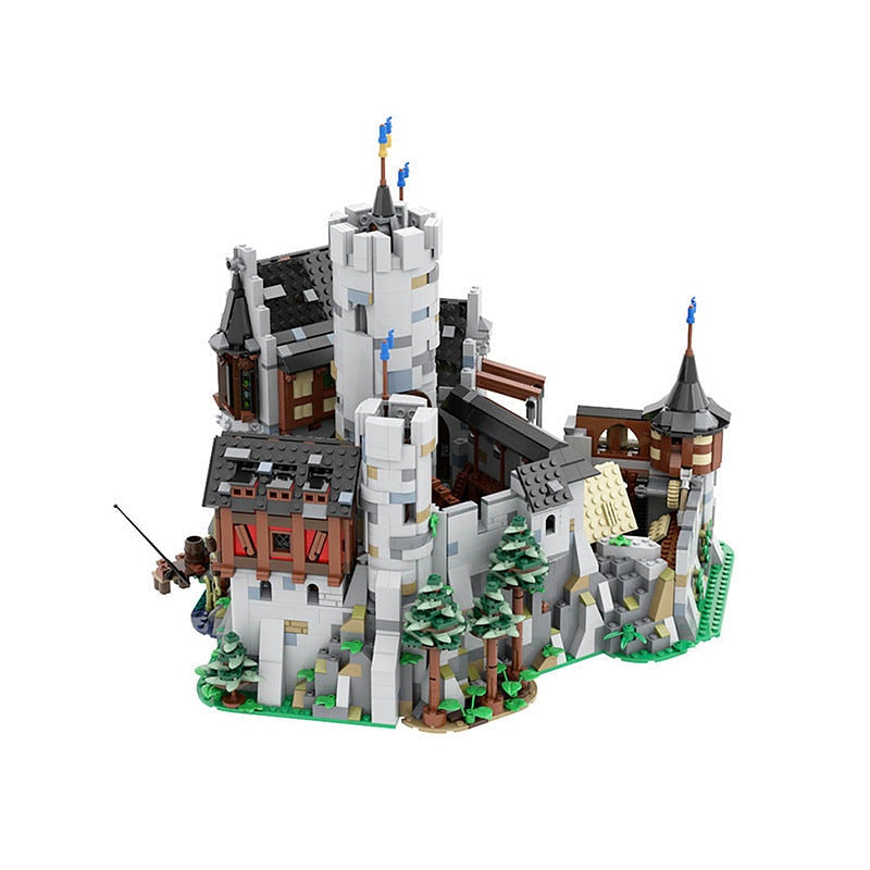 Medieval Lowenstein Castle MOC Building Kit | Fortress Architecture Model - 2