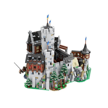 Medieval Lowenstein Castle MOC Building Kit | Fortress Architecture Model - 2