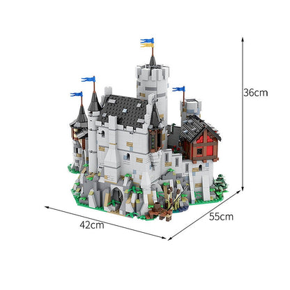 Medieval Lowenstein Castle MOC Building Kit | Fortress Architecture Model - 4