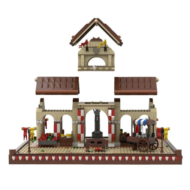 medieval market hall building kit | moc-207789 - 3