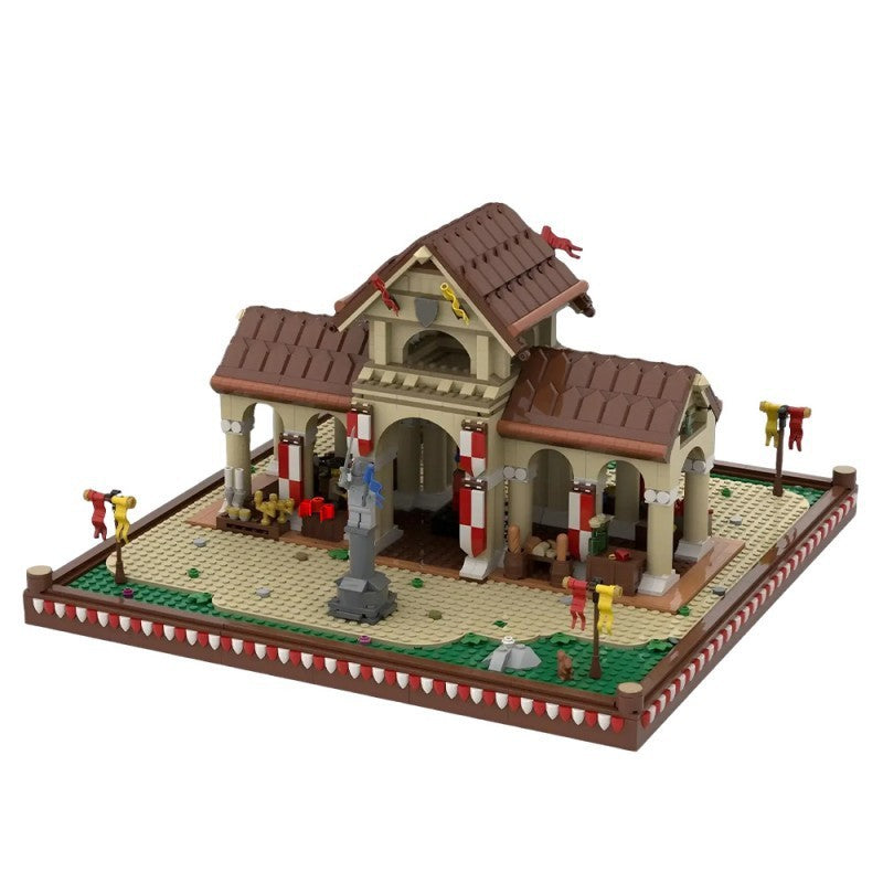 medieval market hall building kit | moc-207789 - 5