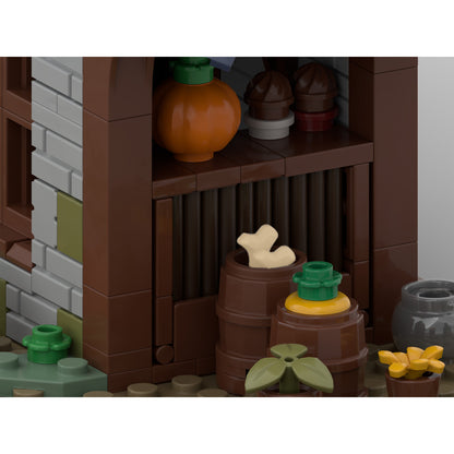 medieval market street building set | moc-201605 - 6