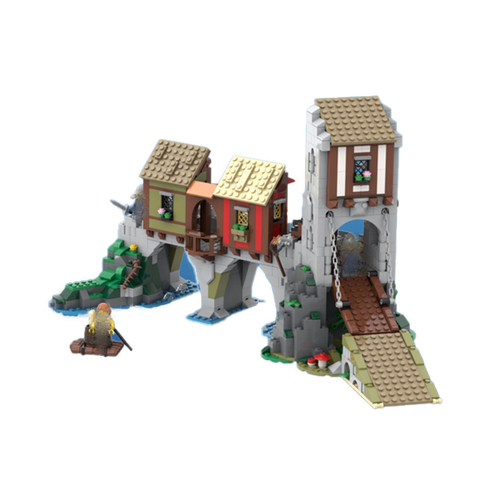 Medieval Merchant's Bridge MOC Building Kit | Expansion for Castle ...