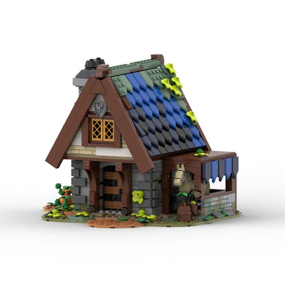 Medieval Old Knight's Cottage MOC Fantasy Village Building Kit - 3