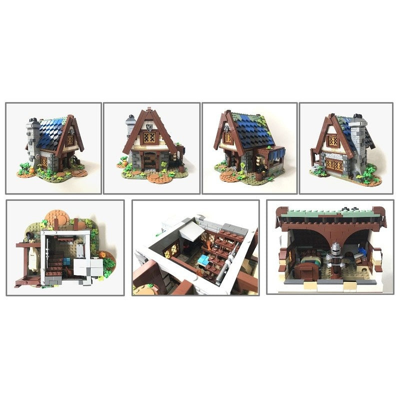 Medieval Old Knight's Cottage MOC Fantasy Village Building Kit - 5
