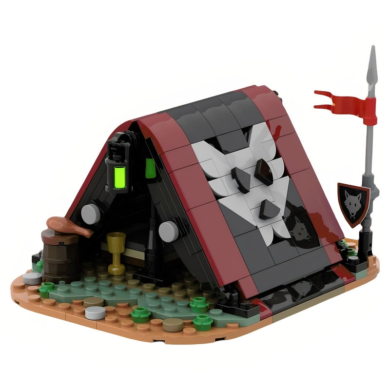 Medieval Outlaw Camp Tent MOC Building Kit - 1