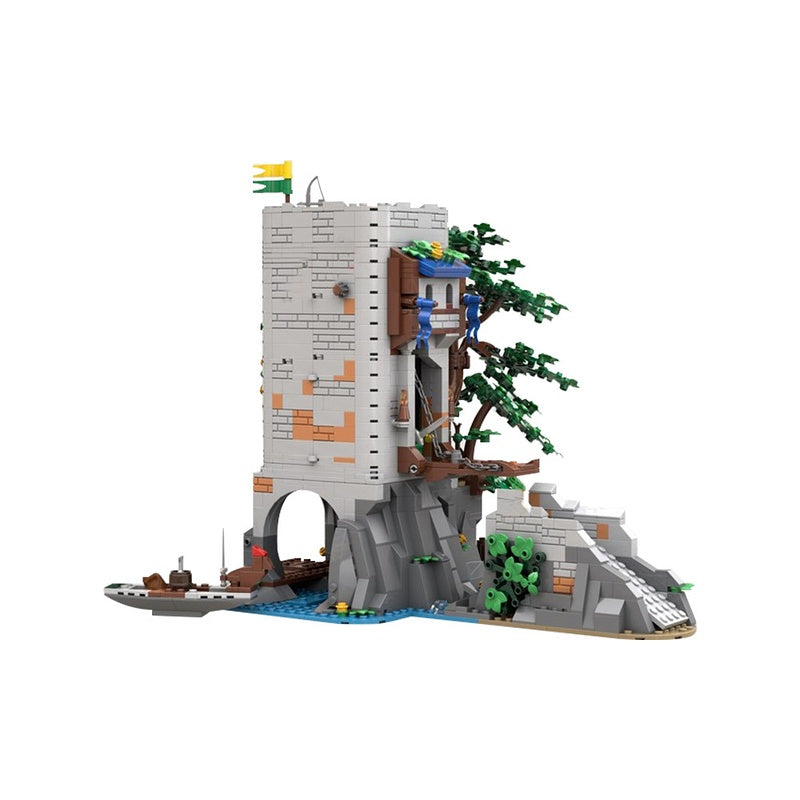 Medieval Riverside Watchtower Fortress MOC Building Kit - 3