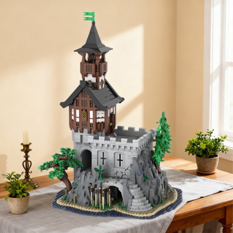 Medieval Rock Tower Building Kit | LEGO-Compatible MOC - 2