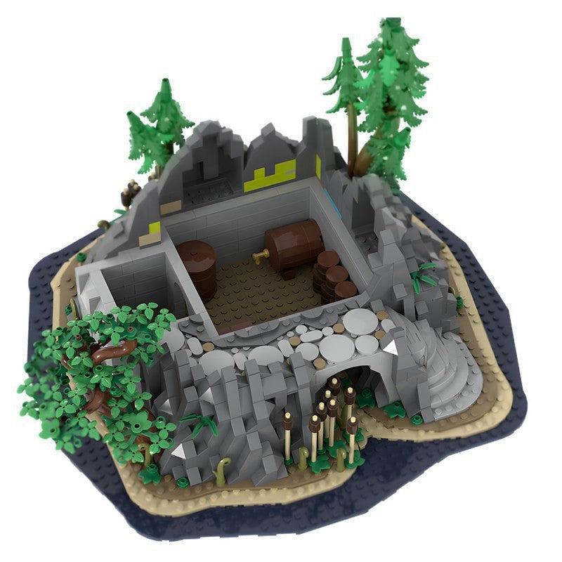Medieval Rock Tower MOC Architecture Building Kit - 5
