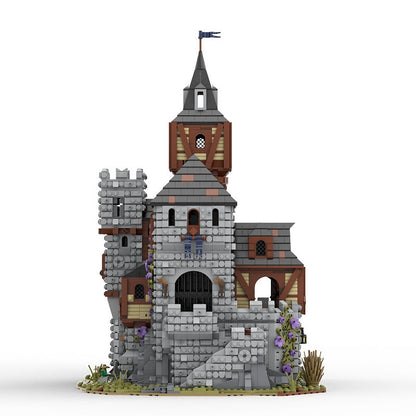 Medieval Royal Castle MOC Building Kit | Historic Fortress Architecture Model - 1