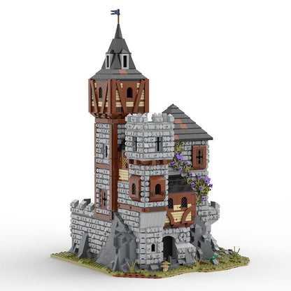 Medieval Royal Castle MOC Building Kit | Historic Fortress Architecture Model - 4