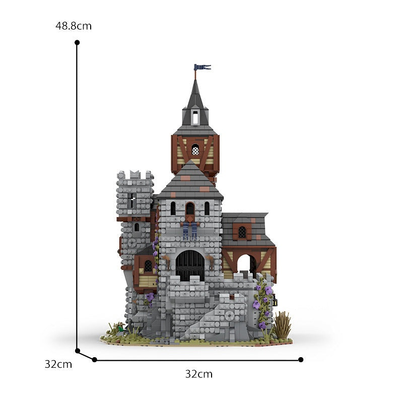 Medieval Royal Castle MOC Building Kit | Historic Fortress Architecture Model - 9