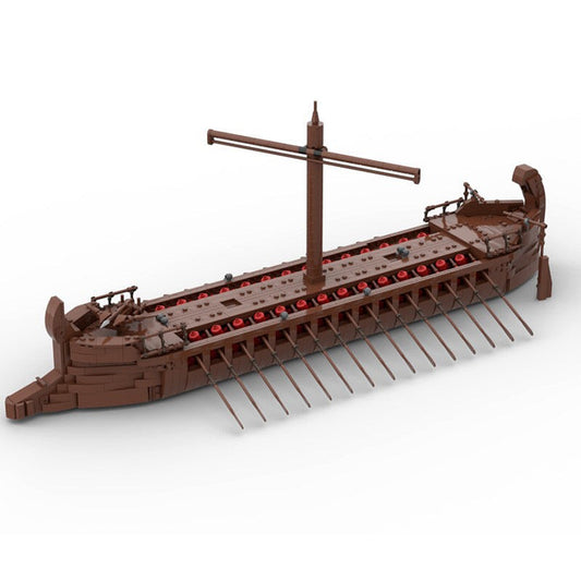 Medieval Sailing Ship MOC Building Kit | Historic Wooden Ship Model - 1