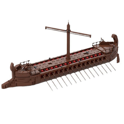 Medieval Sailing Ship MOC Building Kit | Historic Wooden Ship Model - 4